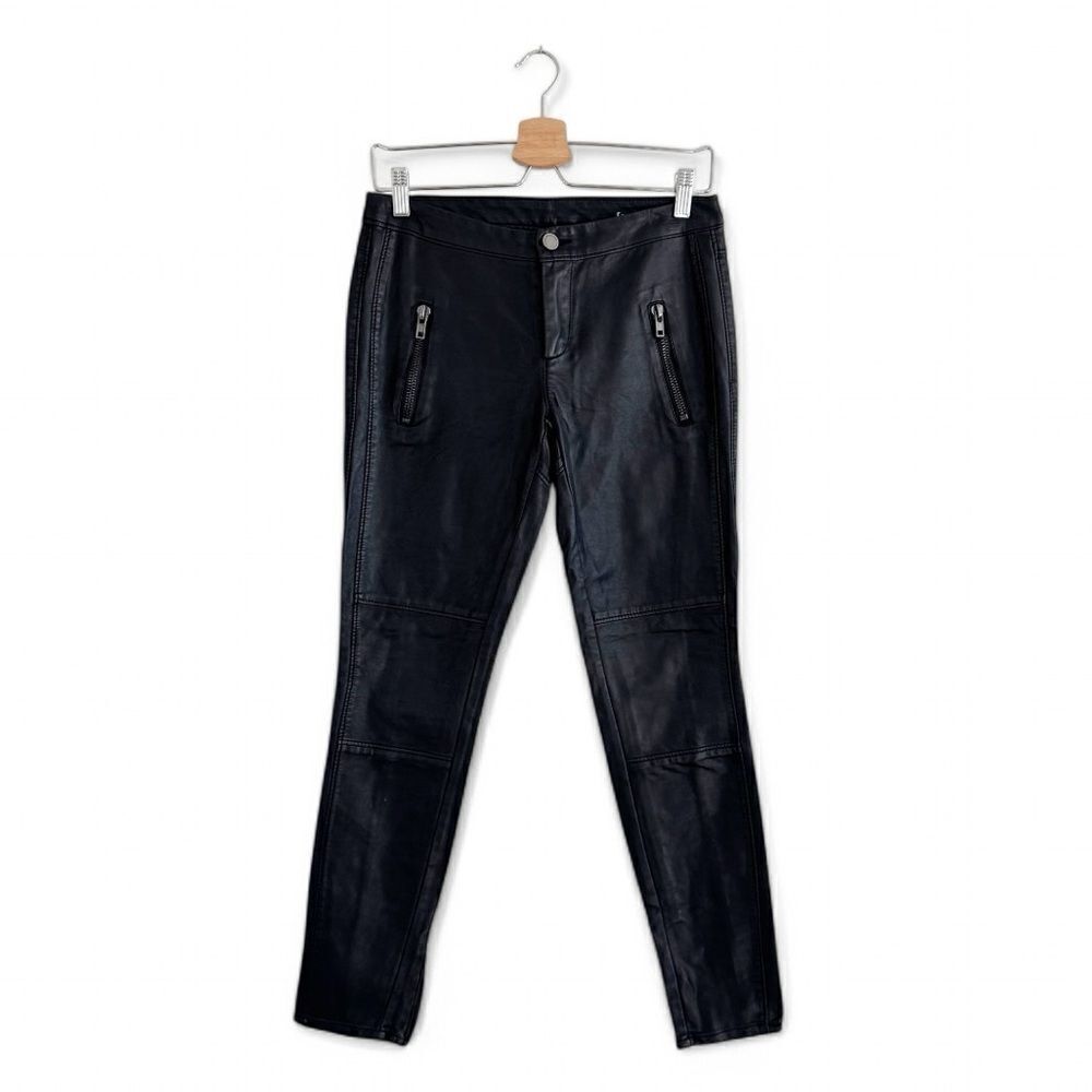 Blank NYC Black Vegan Faux Leather Moto Pant Leggings Size 27